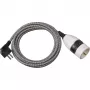 Brennenstuhl 1161830 cabo de extensão 3 m 1 tomada AC para interior preto - branco (1161830)