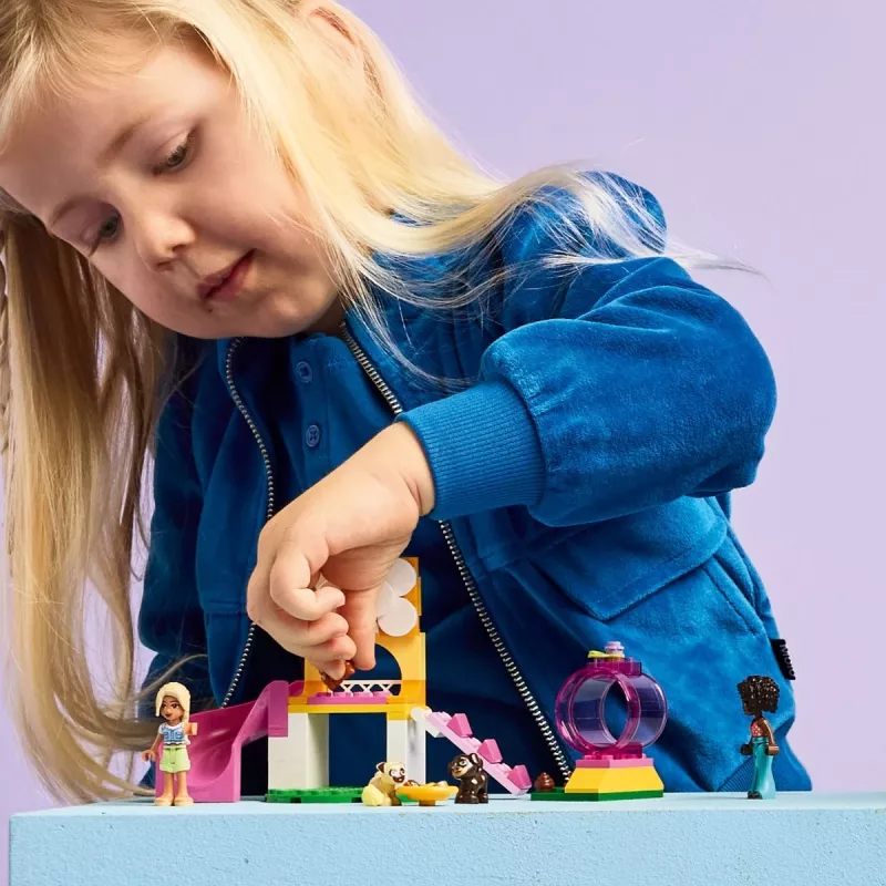 Brinquedo de construção LEGO Friends Parque de recreio para cachorros conjunto 42665, 66 peças, 2 minifiguras, idade 4+