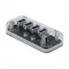 Hub USB DeLOCK 64087 transparente