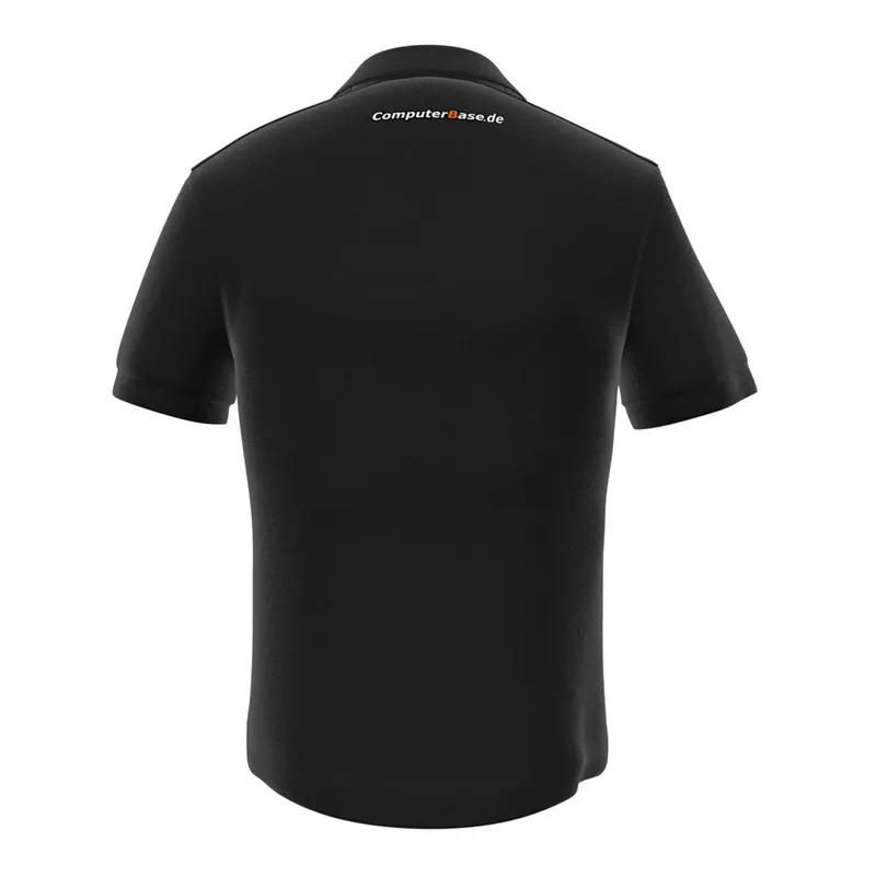 Polo GamersWear ComputerBase Polo preto tamanho S — Polo gaming homem, preto, tecido respirável