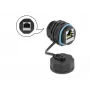 Delock 86695 acoplador RJ45 à prova de água, fêmea para fêmea, Cat.6A, com tampa de fecho, para exterior