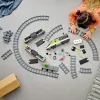 LEGO 60337 City Comboio de passageiros expresso Conjunto brinquedo telecomandado presente para crianças rapazes e raparigas com faróis funcionais 2 vagões e 24 peças de via