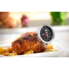 Termómetro alimentar analógico GEFU MESSIMO 10–120 °C, aço inoxidável, preto
