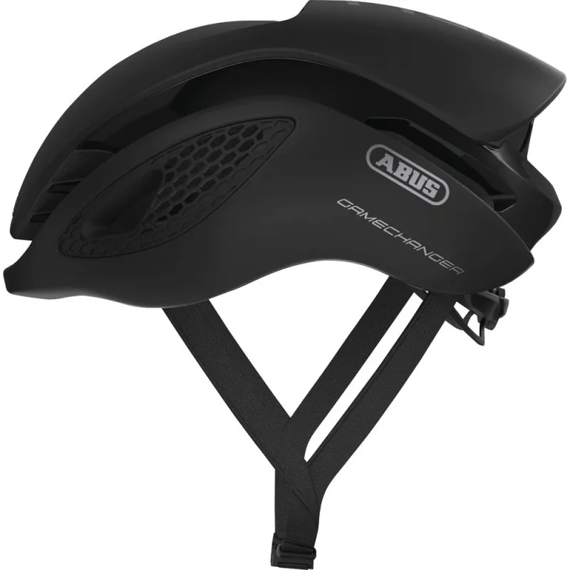 Capacete ABUS GameChanger em veludo-preto tamanho M - construção In-Mold