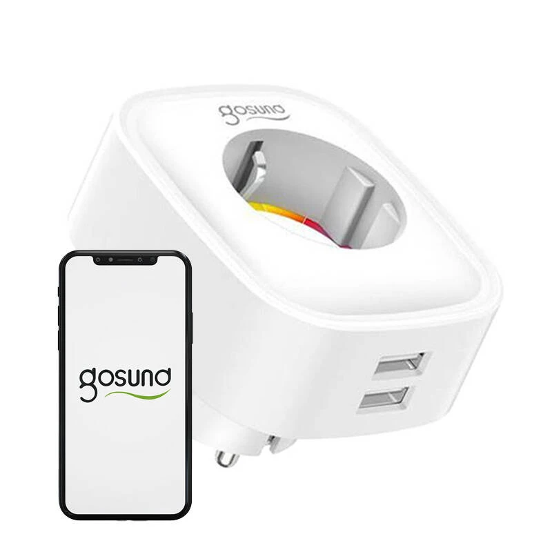 Tomada inteligente WiFi Gosund SP112 2xUSB, 16A, Tuya