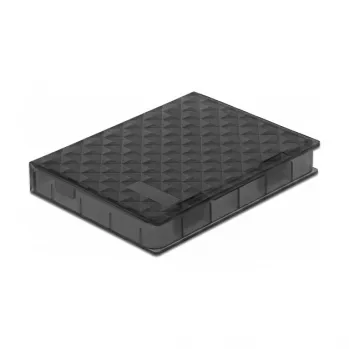 Delock Protection Box - caixa de proteção para disco rígido - capacidade: 1 disco (2,5) - cinzento (18368)