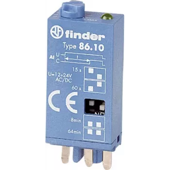 Módulo de tempo Finder série 86.30 86.30.0.024.0000 12 - 24 V DC/AC (86.30.0.024.0000)