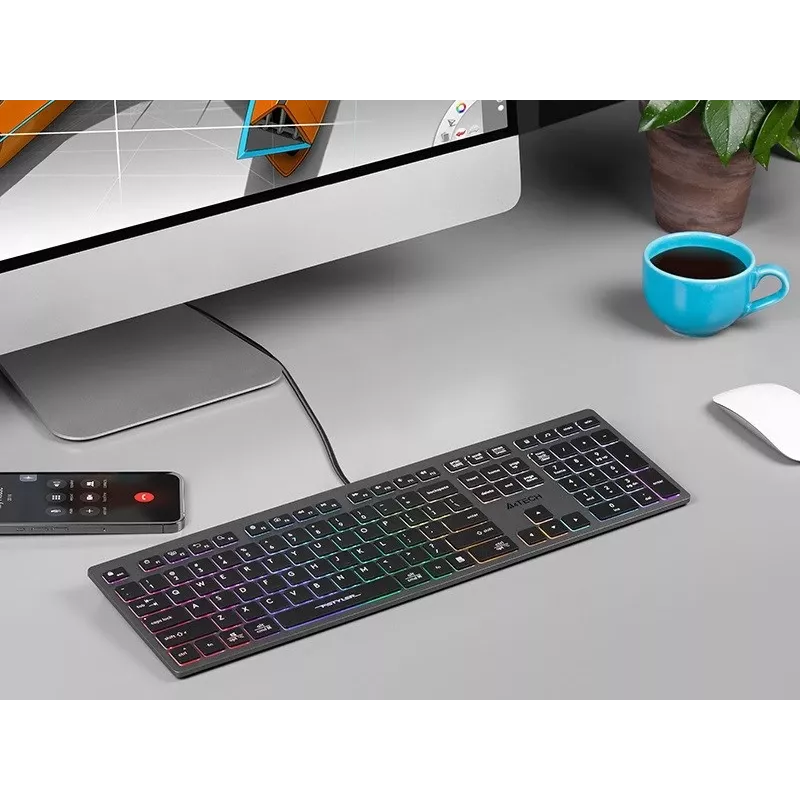 Teclado com fio A4Tech FSTYLER FX60H com retroiluminação neon