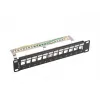 Patch panel LANBERG PPKS-9212-B 12 portas 1U 10 polegadas FTP