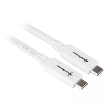 Cabo USB Sharkoon USB 3.2 Gen 1 0,5 m branco