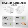 Carregador de parede USB-C YENKEE G35D 2x18W Power Delivery 3.0 3A