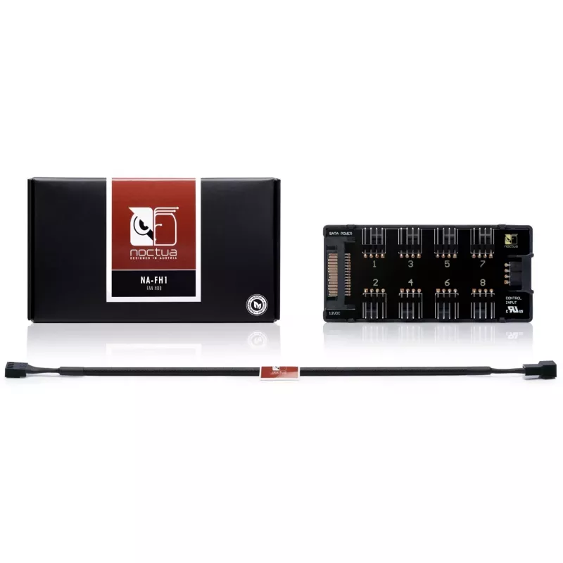 Controlador de ventoinhas Noctua NA-FH1 4-Pin preto 24W 5-12V