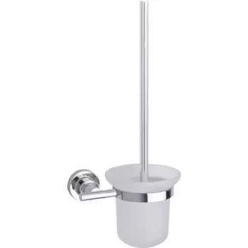 Conjunto de escova de sanita Tesa 40289 Metal Adhesive — montagem na parede, suporte metálico, fixação adesiva