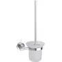 Conjunto de escova de sanita Tesa 40289 Metal Adhesive — montagem na parede, suporte metálico, fixação adesiva