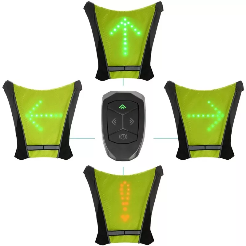 Maclean MCE420 colete de segurança com luz indicadora LED