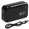 Adler AD 1907 rádio digital PLL, AM/FM, 40 estações pré-definidas, alarme com soneca, USB-C, bateria recarregável integrada, ficha de 3,5 mm, branco/preto