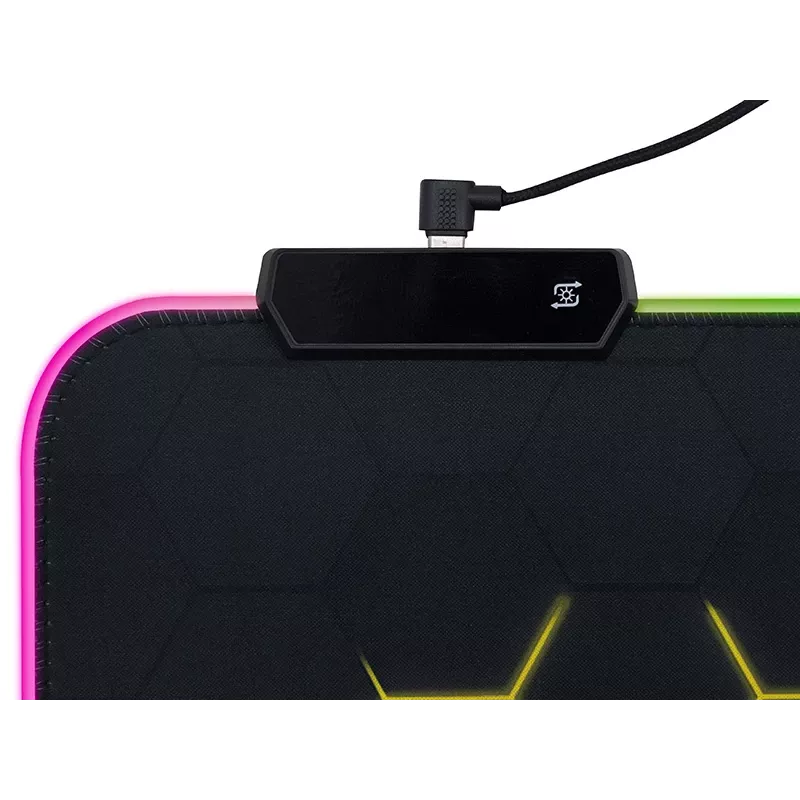 TRACER GameZone Hexy1 RGB tapete para rato e teclado, 80 x 30 x 0,4 cm, preto
