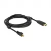 Adaptador de cabo de vídeo DeLOCK 83731 Mini DisplayPort para HDMI 3m Preto