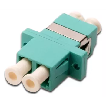 Acoplador de fibra ótica Digitus duplex LC para LC MM OM3 aqua