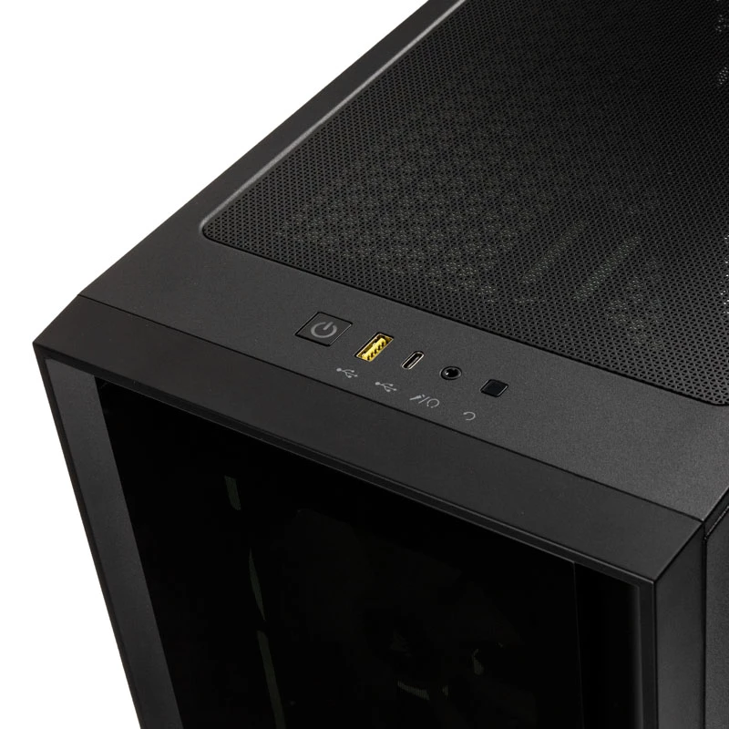 Caixa CORSAIR iCUE 4000X RGB Tempered Glass Mid-Tower preta