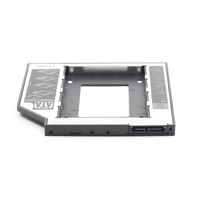 Gembird MF-95-01 Moldura de montagem fina para unidade de 2,5 polegadas em baia de 5,25 polegadas