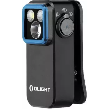 Lanterna de clip LED olight OCLIP PRO (modelo 12894) com 3 fontes de luz, preta, multifunções