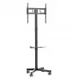 Suporte de chão para TV Gembird com rodas (inclinável) para 32–55 polegadas, VESA 100x100–400x400, carga máx. 30 kg, preto