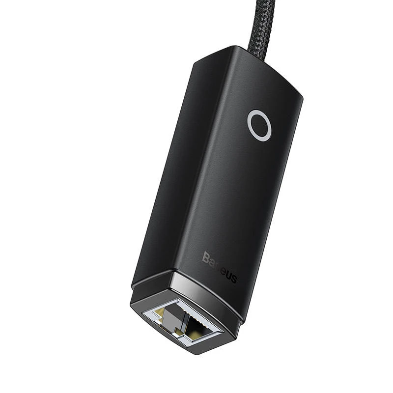 Adaptador de rede USB para RJ45 Baseus Lite Series, 100Mbit/s (preto)