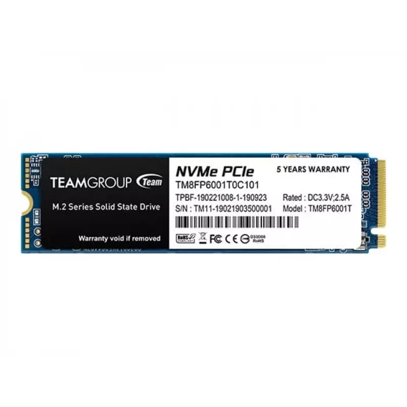Disco SSD Team Group 1 TB M.2 PCI Express 3.0 NVMe MP33