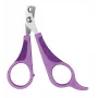 Tesoura de cuidados para animais Trixie 6285, lâminas de aço inoxidável, pontas arredondadas, para destros, 80 mm, punho antiderrapante, várias cores