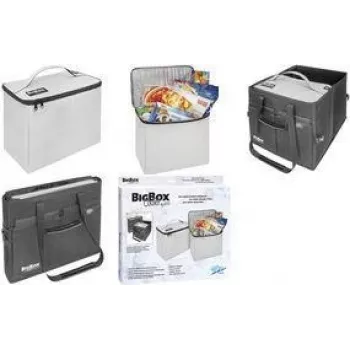 Bolsa térmica WEDO BigBox fibra sintética cinzento 58 2520 – bolsa térmica macia isolada, construção têxtil