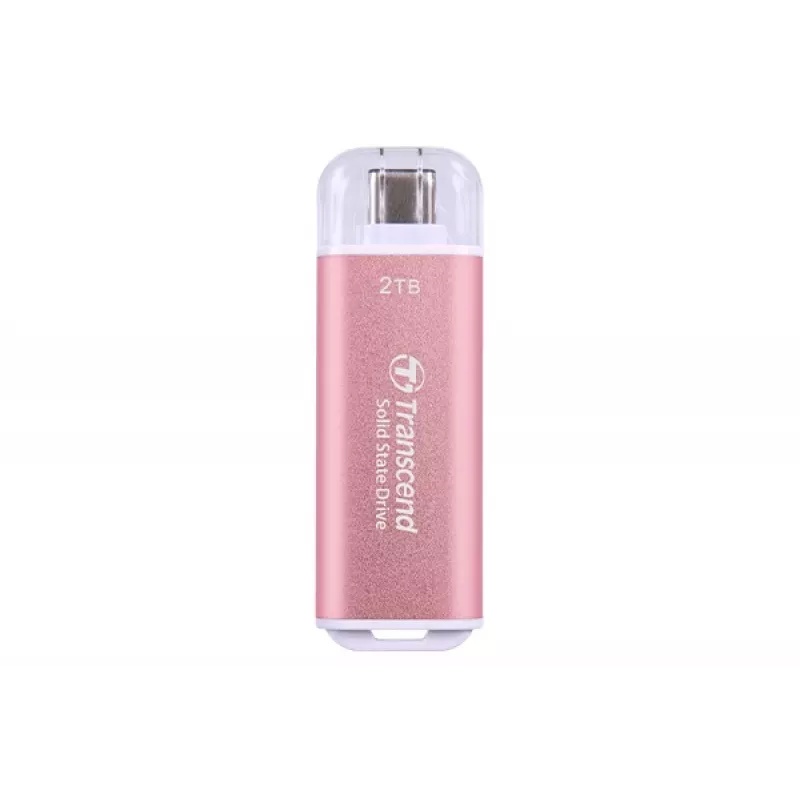 Transcend ESD300P SSD portátil 2 TB, USB-C 10 Gbps, rosa, TS2TESD300P