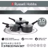 Conjunto de panelas Russell Hobbs RH01706EU, 3 peças, acabamento perolado