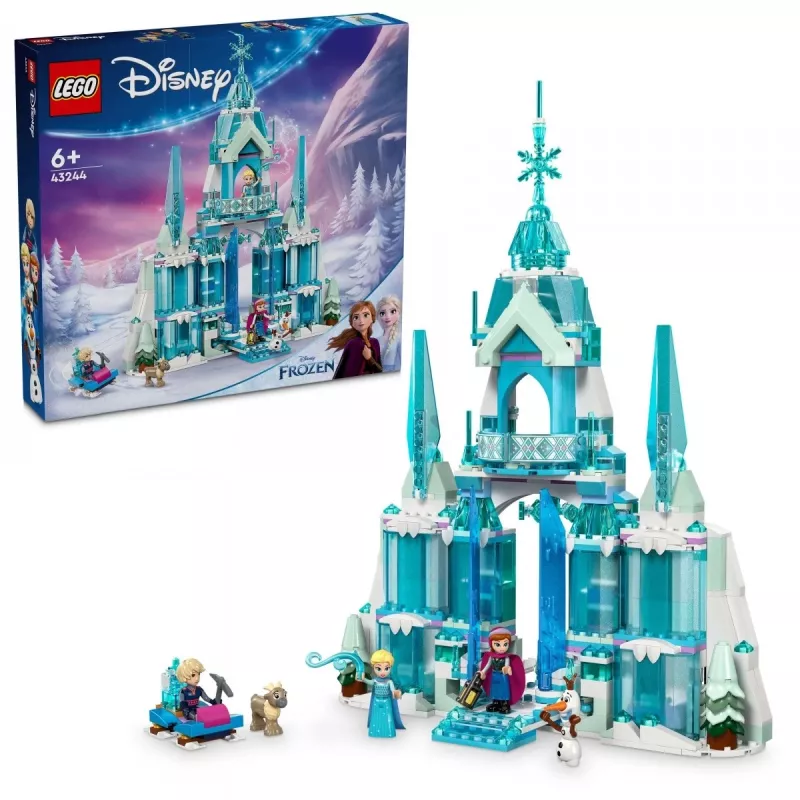 Brinquedo de construção LEGO Disney Princess Palácio de Inverno da Elsa 43244 — conjunto de construção para brincadeira imaginativa