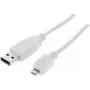 Cabo USB ShiverPeaks BS77182-W 1,8 m USB 2.0 Micro-USB B branco