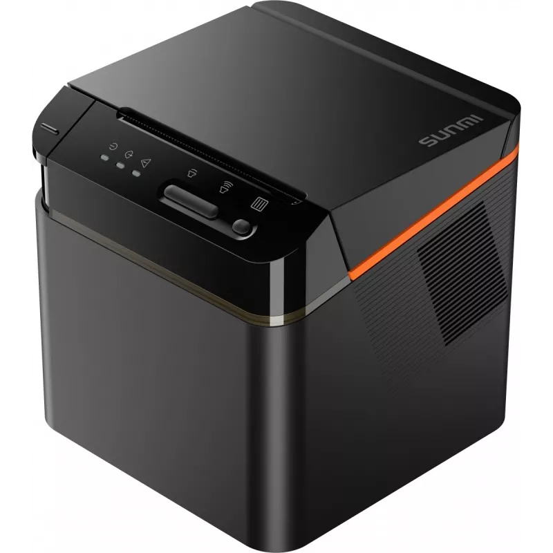 SUNMI C04020020 impressora de talões 80 mm Kitchen Cloud Printer, térmica, com cortador, USB-C, Bluetooth, Ethernet, Wi-Fi, preta
