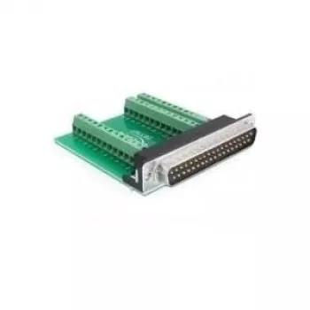 Conector de cabo DeLOCK 65320 Sub-D 37 preto verde prateado
