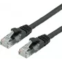 Cabo de patch UTP Cat6a, CU, preto, 0,3 m – Cabo – Rede (21.99.1464)