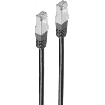 Cabo de rede ShiverPeaks BS75111-0.25S preto 0,25 m