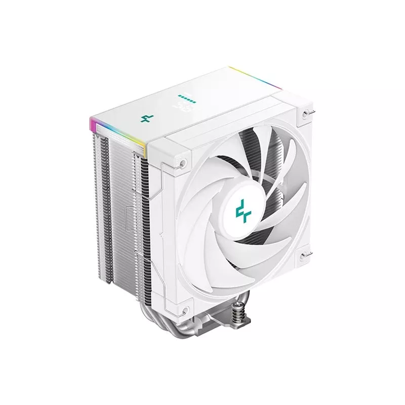 Arrefecedor de CPU DeepCool AK500S Digital SE – 5 heatpipes, ventoinha FDB de 120 mm, PWM, Multi-LED, branco, compatível com Intel LGA1150 e soquetes AMD
