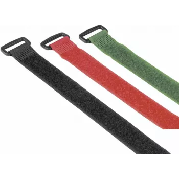 Hama 00221006 atilhos de cabos atilhos de velcro nylon preto, verde, vermelho 9 unid.