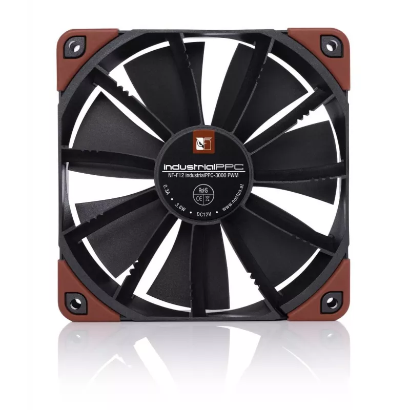 Ventoinha de caixa Noctua NF-F12 industrialPPC-3000 PWM 120mm