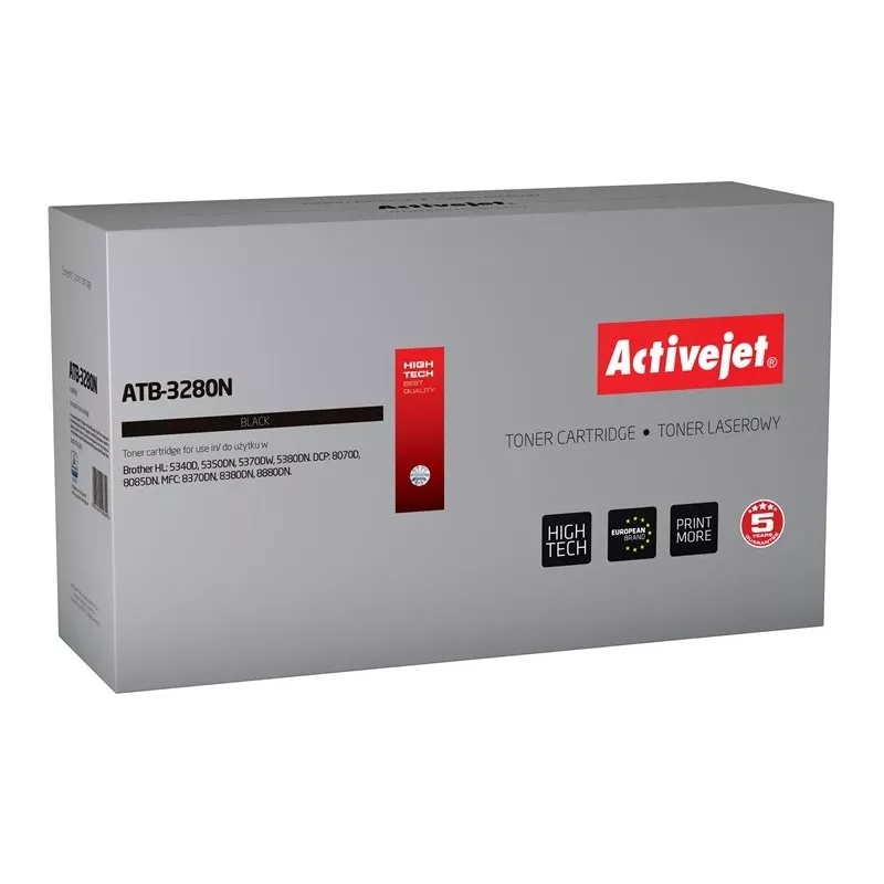 Tinteiro de toner Activejet ATB-3280N (substituto do Brother TN-3280; Supreme; 8000 páginas; preto)