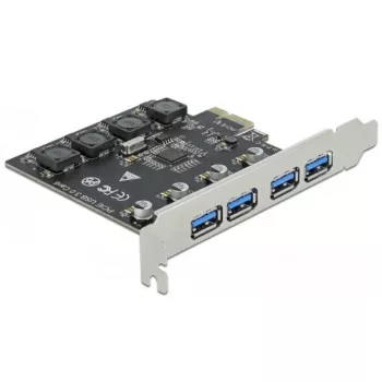 Placa Delock PCI Express x1 para 4 portas USB Type-A externas SuperSpeed USB