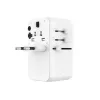 Fixed | Adaptador de viagem Voyager 85W para UE, Reino Unido e EUA/AUS, com 4xUSB-C e 1xUSB saída | Adaptador