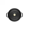 Staub La Cocotte 20cm redonda, preto, ferro fundido (40509-487-0)