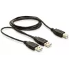 Cabo USB DeLOCK USB-B/USB-A 1 m preto