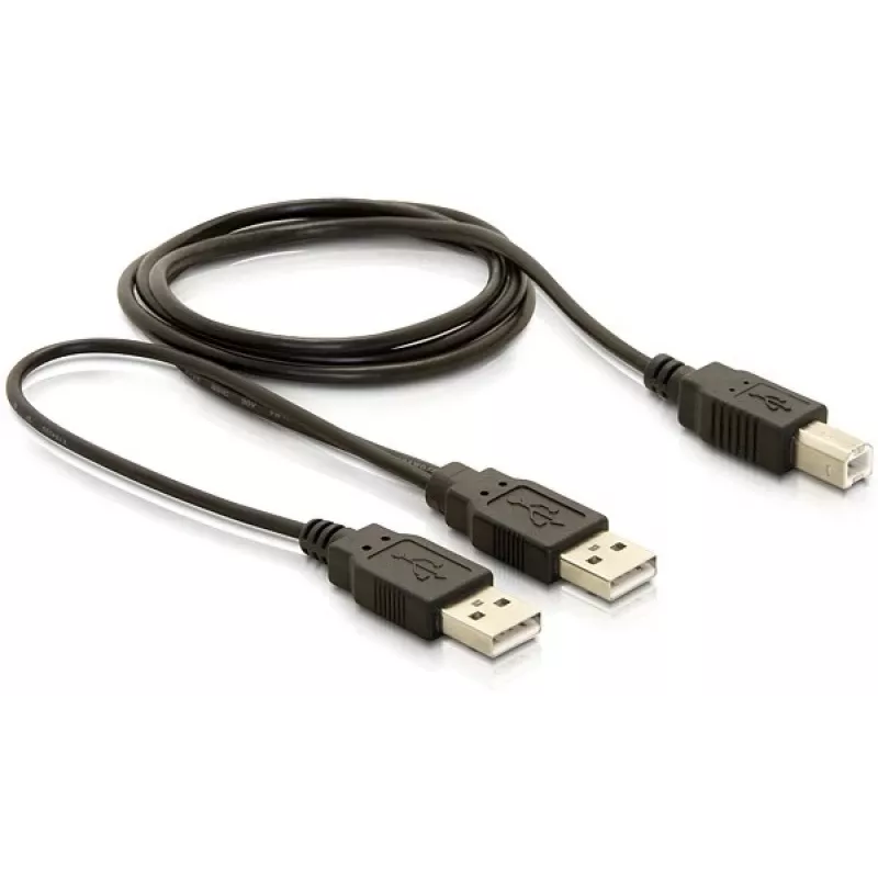 Cabo USB DeLOCK USB-B/USB-A 1 m preto