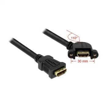 Cabo HDMI DeLOCK 0,25 m 2xHDMI