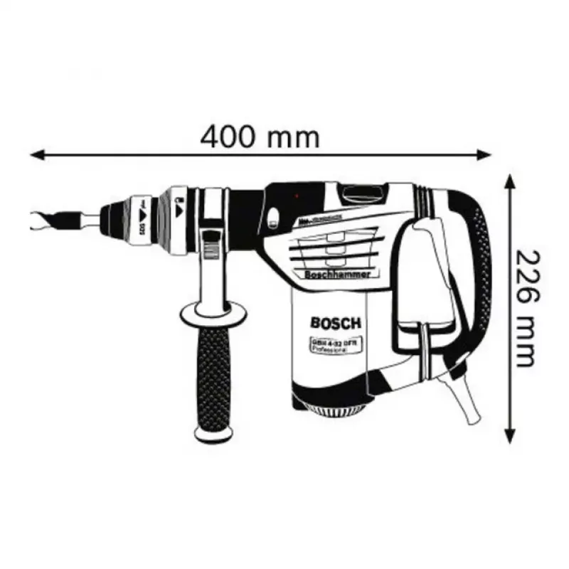 Bosch 0 611 332 101 Martelo perfurador 900 W 800 rpm